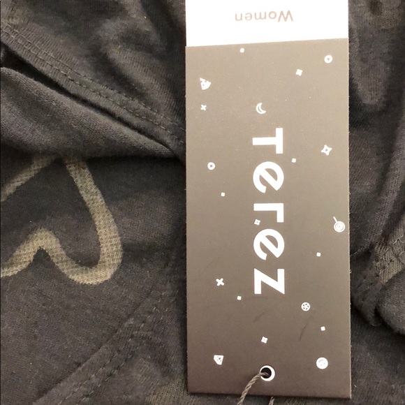 Terez Racer Tank Top Hearts Burnout size M NWT - Picture 6 of 8